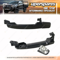 Superspares Left Front Outer Door Handle No Key Hole for Nissan Navara D40
