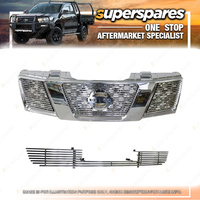 Stainless Billet Grille Set for Nissan Navara 4WD D40 12/2005-04/2010