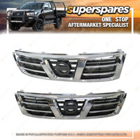 Chrome/Grey Superspares Front Grille for Nissan Patrol GU 10/2001-09/2004