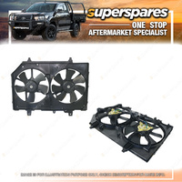 Superspares Dual Radiator Fan for Nissan X Trail T30 2001 - 2003 Brand New