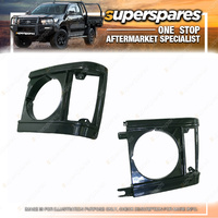 Superspares Left Headlight Case for Toyota Hiace YH50 02/1983-02/1984