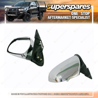 Left Chrome Electric Door Mirror for Toyota Hiace TRH KDH 03/2005-11/2013