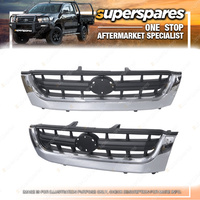 Superspares Front Grille for Toyota Hilux RN14# LN16# SERIES 10/2001-03/2005