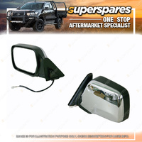 Left Chrome Electric Door Mirror for Toyota Landcruiser 80 SERIES