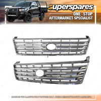Full Chrome Front Grille for Toyota Landcruiser Prado JZ95 08/1999-01/2003