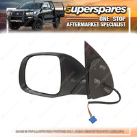 Left Black Electric Door Mirror for Volkswagen Amarok 2H 01/2012-08/2016