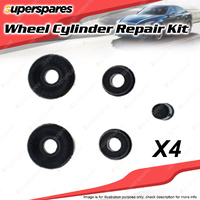 4 x Rear Wheel Cylinder Repair Kit for Isuzu SCR420 SCR480 Bore Size: 36.51mm