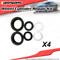 4 x Rear Wheel Cylinder Repair Kit for Kia Combi GAD4C 5.9L Diesel 6Cyl 00-04