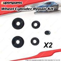 2 x Rear Wheel Cylinder Repair Kit for Nissan 720 Urvan E23 4Cyl 1979-1985