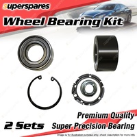2x Front Wheel Bearing Kit for RENAULT CLIO KANGOO MEGANE I3 I4 2004-On