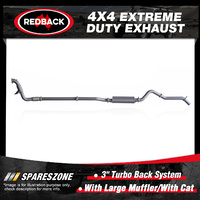 Redback 3" Exhaust Large Muffler & cat for Ford Ranger PX P4AT 2.2L 01/11-09/16
