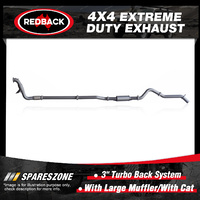 Redback 3" Exhaust Large Muffler Resonator & cat for Ford Ranger PX P4AT 2.2L