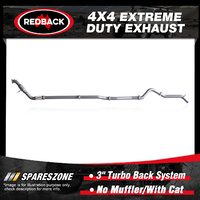 Redback 3" 409 SS Exhaust & Cat for Ford Ranger PX P5AT 3.2L 11-16 No Muffler