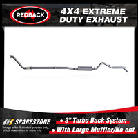 Redback 3" 409 SS Exhaust Large Muffler No cat for Ford Ranger PX P5AT 3.2L