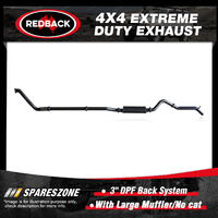 Redback 3" 409 SS Exhaust Large Muffler No cat for Ford Ranger PX 3.2L 10/16-on