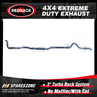 Redback 3" Exhaust No Muffler & cat for Holden Colorado RG LWH 2.8L 06/12-08/16