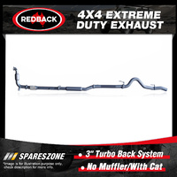 Redback 3" Exhaust No Muffler & cat for Isuzu D-MAX TF 3.0L 06/12-01/17