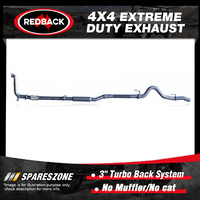 Redback 3" Exhaust No Muffler/Cat for Isuzu D-MAX TF 3.0L 06/12-01/17