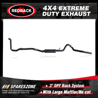 Redback 3" 409 SS Exhaust Large Muffler No cat for Isuzu D-MAX TF 3.0L 02/17-on