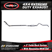Redback 3" 409 SS Exhaust & Resonator & cat for Mazda BT-50 UP UR 3.2L 11-16