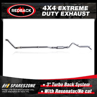 Redback 3" 409 SS Exhaust & Resonator No cat for Mazda BT-50 UP UR 3.2L 11-16