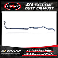 Redback 3" 409 SS Exhaust & Resonator & cat for Mitsubishi Triton MN 4D56T 09-15
