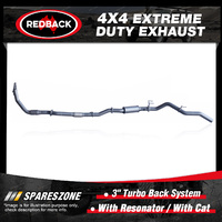 Redback 3" Exhaust & Resonator & cat for Nissan Navara D22 3.0L 11/01-12/06