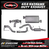 Redback 3" 409 SS Exhaust Large Muffler No cat for Nissan Patrol Y62 5.6L