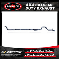 Redback 4x4 Exhaust & Resonator No cat for Toyota Hilux KUN16 KUN26 02/05-10/15