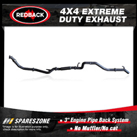 Redback 4x4 Exhaust No Muffler/Cat for Toyota Landcruiser 105 1HZ 03/98-10/07