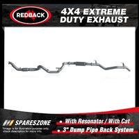 Redback 4x4 Exhaust & Resonator & cat for Toyota Landcruiser 78 1HD-FTE Manual