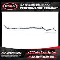 Redback Performance Exhaust No Resonator No cat for Toyota Landcruiser 79 1VDFTV