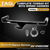 TAG Light Duty Towbar Kit for Mazda B2600 dual cab rear step bumper 1000kg