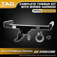 TAG HD Towbar Kit for Mitsubishi Pajero NM NP Wagon 99-06 2500kg Enamel-Dipped