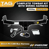 TAG HD Towbar Kit for Isuzu MU-X 11/2013-on Direct Fit CAN-Bus Harness 3000kg