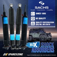 Front + Rear Sachs Max Shock Absorbers for Jeep Wrangler JK Hard and Soft Top
