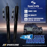 2 x Rear Sachs Max Shock Absorbers for Toyota Fortuner GUN156 SUV 4WD 2015-On