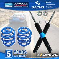Front Sachs Shock Absorbers Lovells Sport Low Springs for Audi A6 C4 Sedan Wagon