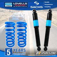 Rear Sachs Shock Absorbers Lovells Standard Springs for Mitsubishi Pajero NF NG