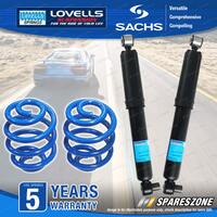 Rear Sachs Shock Absorbers Lovells Sport Low Springs for Holden HQ HJ HX 6 8cyl