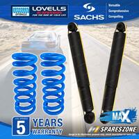 Rear Sachs Max Shocks Lovells Raised HD Springs for Mitsubishi Challenger K96