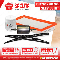 Sakura Front Wiper Blades & Filter Service Kit for Proton Persona CM 1.6L 08-On