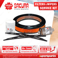Sakura Front Wiper Blades & Filter Service Kit for Ford Fairlane NC Falcon EB
