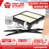 Sakura Front Wiper Blades & Filter Service Kit for Honda Civic FD 1.3L 2006-2011