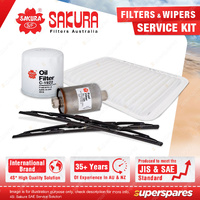 Sakura Wiper Blades & Filter Kit for Ford Fairlane Falcon BA BF Territory SY