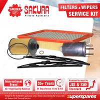 Sakura Front Wiper Blades & Filter Service Kit for Ssangyong Actyon Q150
