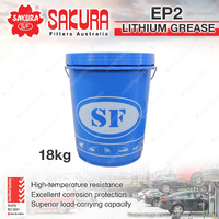 Sakura Lithium EP2 Grease Blue Automotive & Industrial Lubricant 18kg
