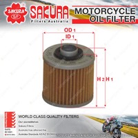 Sakura Motorcycle Oil Filter for Yamaha XVS65 XVS650 XVS650AT XZ400D XZ550R