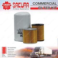 Sakura Commercial Filter Kit for Hino FC6J J05DTG Removal Contaminants