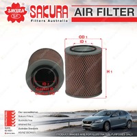 Sakura Air Filter for Holden Jackaroo 3.1L TD UBS69 Intercooled TD 4Cyl 4JG2 OHV